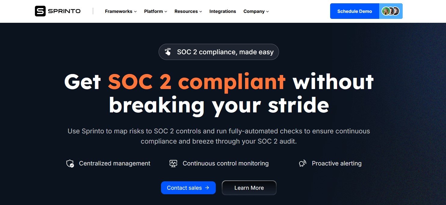 Sprinto SOC 2 Compliance