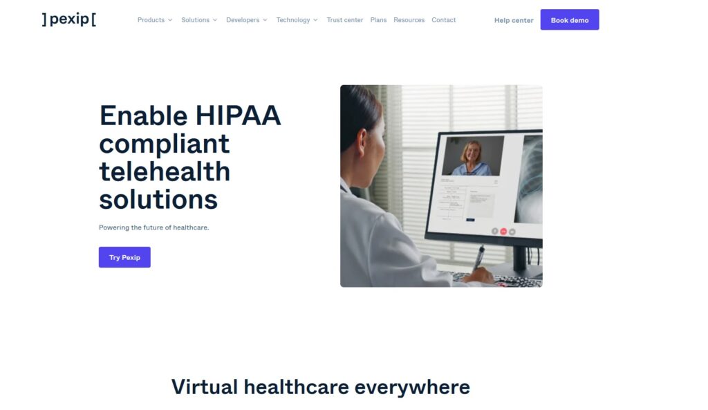 Pexip Health Home Page