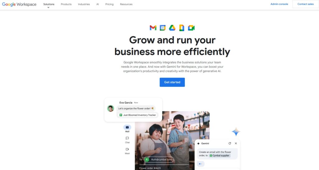 Google Workspace Home Page