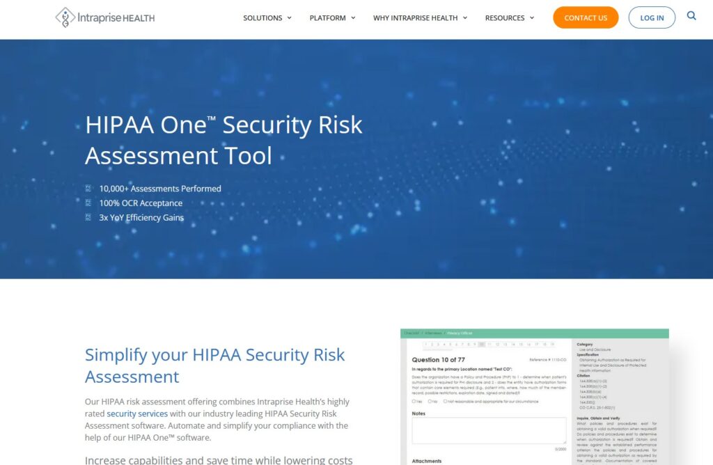 HIPAA One Compliance Solution