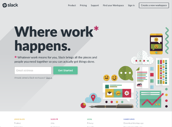 Slack Home Page