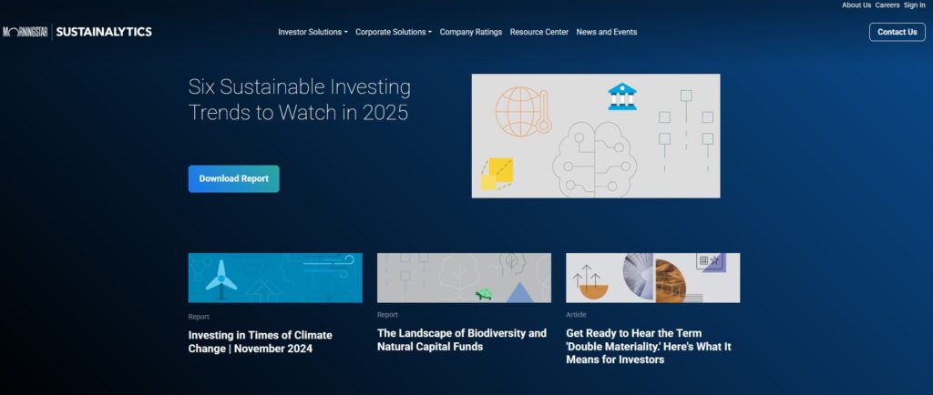 Sustainalytics Home Page